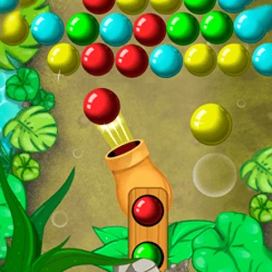 Jungle Bubble Shooter Mania unblocked online game